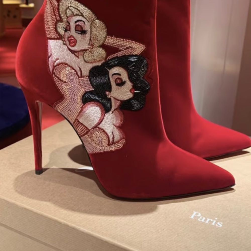 CHRISTIAN LOUBOUTIN DR BORED BOOT UP BNIB EU 40 US 10 Limited Edition